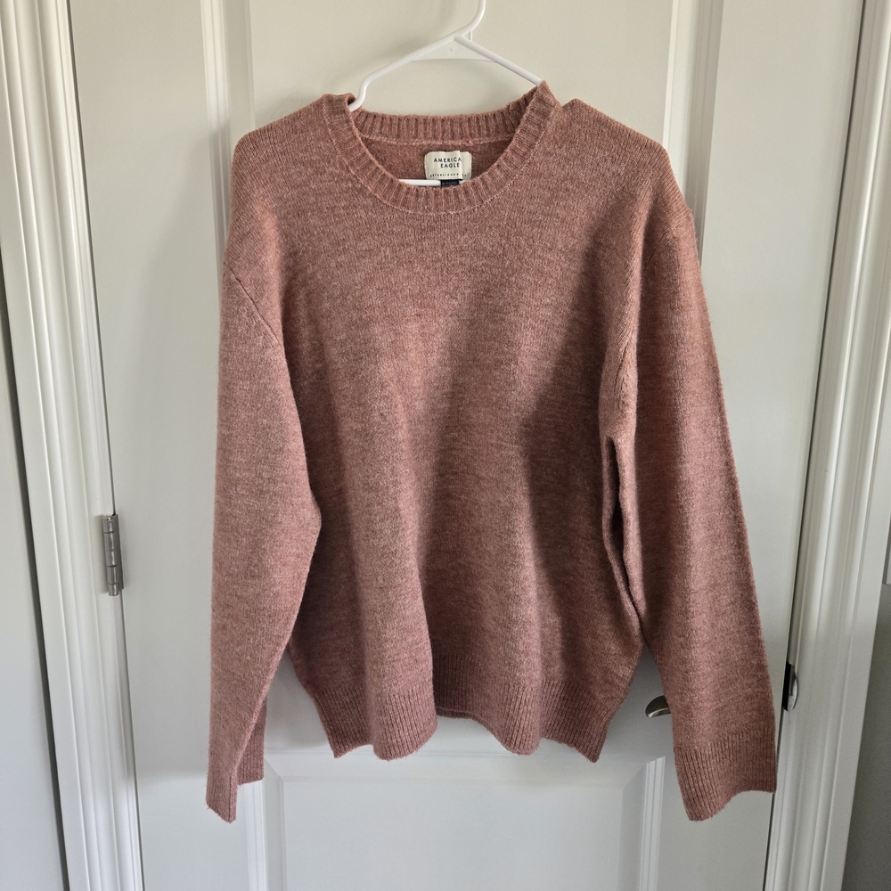 American Eagle Outfitters Crewneck Sweater - Dusty Rose